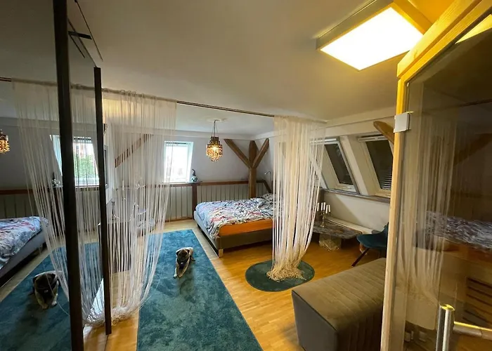 Luxus Penthouse 100qm Mit Sauna, Whirlpool, Terrasse, Garage, Ruhig Und Zentral * Ulma